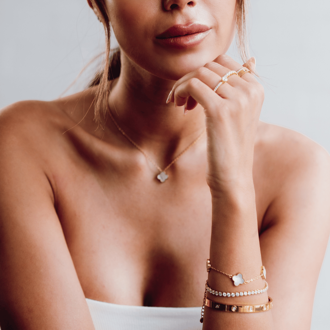 Brazalete Trébol Blanco