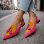 Lorena Sandalias con Tiras y Borlas