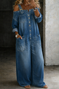 Serena | Peto denim de hombros descubiertos
