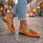 Lorena Sandalias con Tiras y Borlas