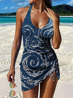 Fiesta – Tankini graphique fleuri avec short, effet ventre plat