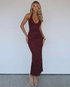 Vestido Largo de Encaje