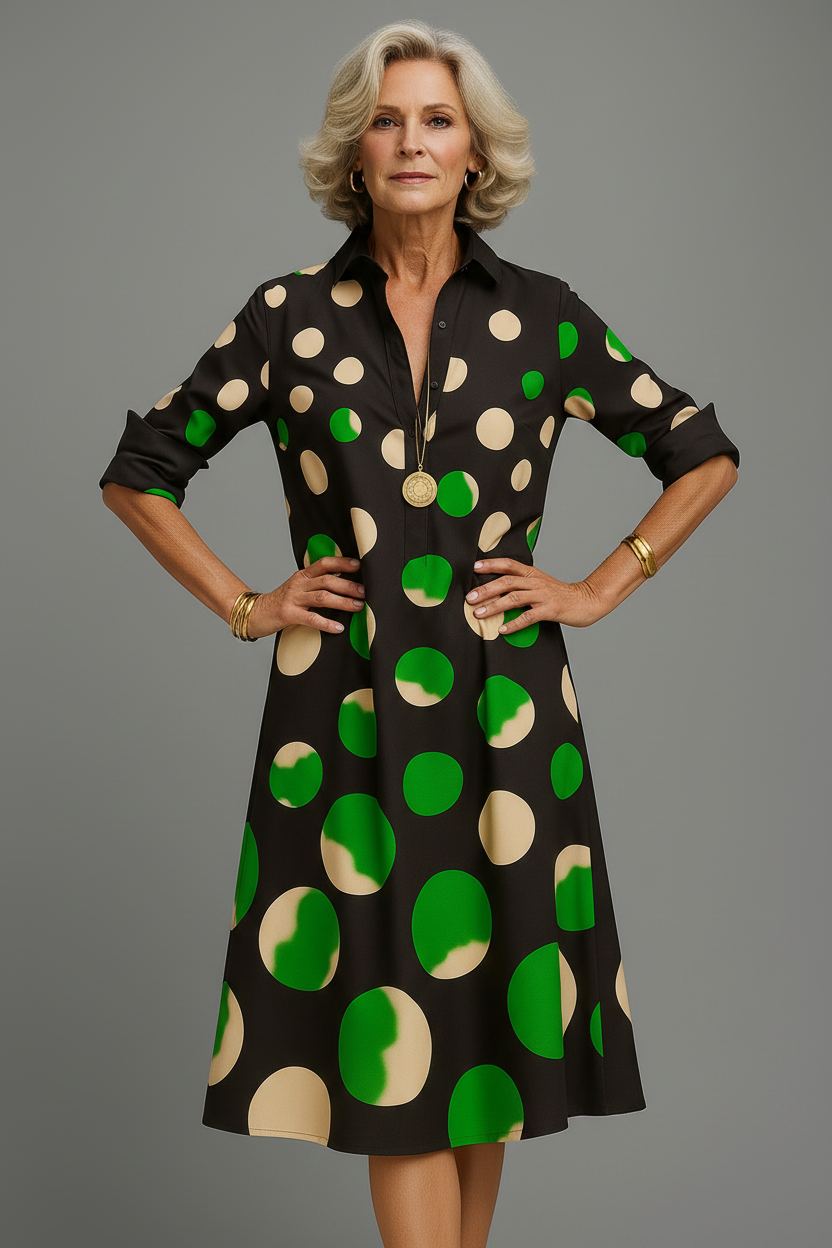 Vestido midi negro - pose frontal