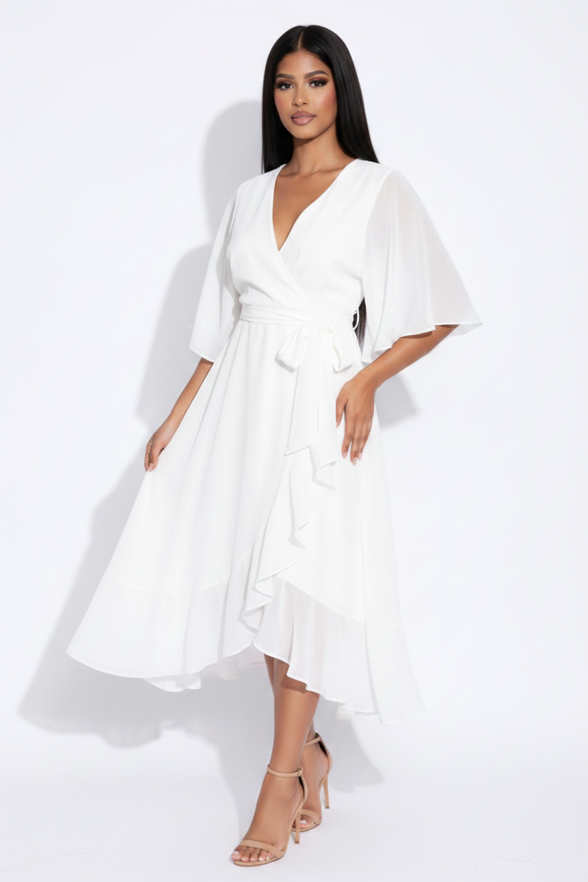 Vestido blanco pose 2